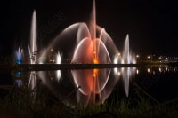 Dancing musical fountains