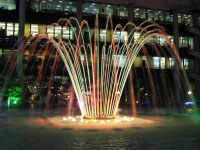 Tehran Central Building of The IRIB , UFO Musical Fountain